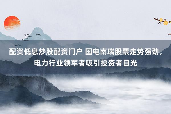 配资低息炒股配资门户 国电南瑞股票走势强劲，电力行业领军者吸引投资者目光