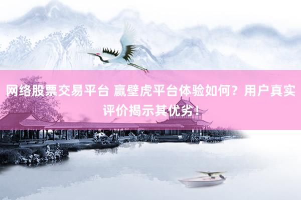 网络股票交易平台 赢壁虎平台体验如何？用户真实评价揭示其优劣！